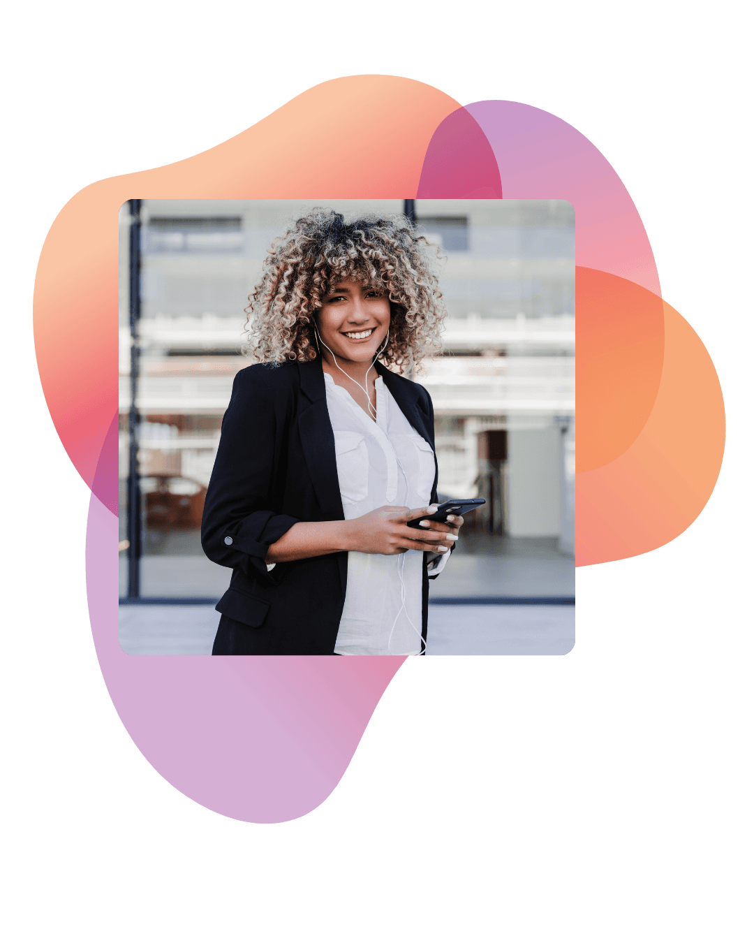 Professional using olllo on mobile